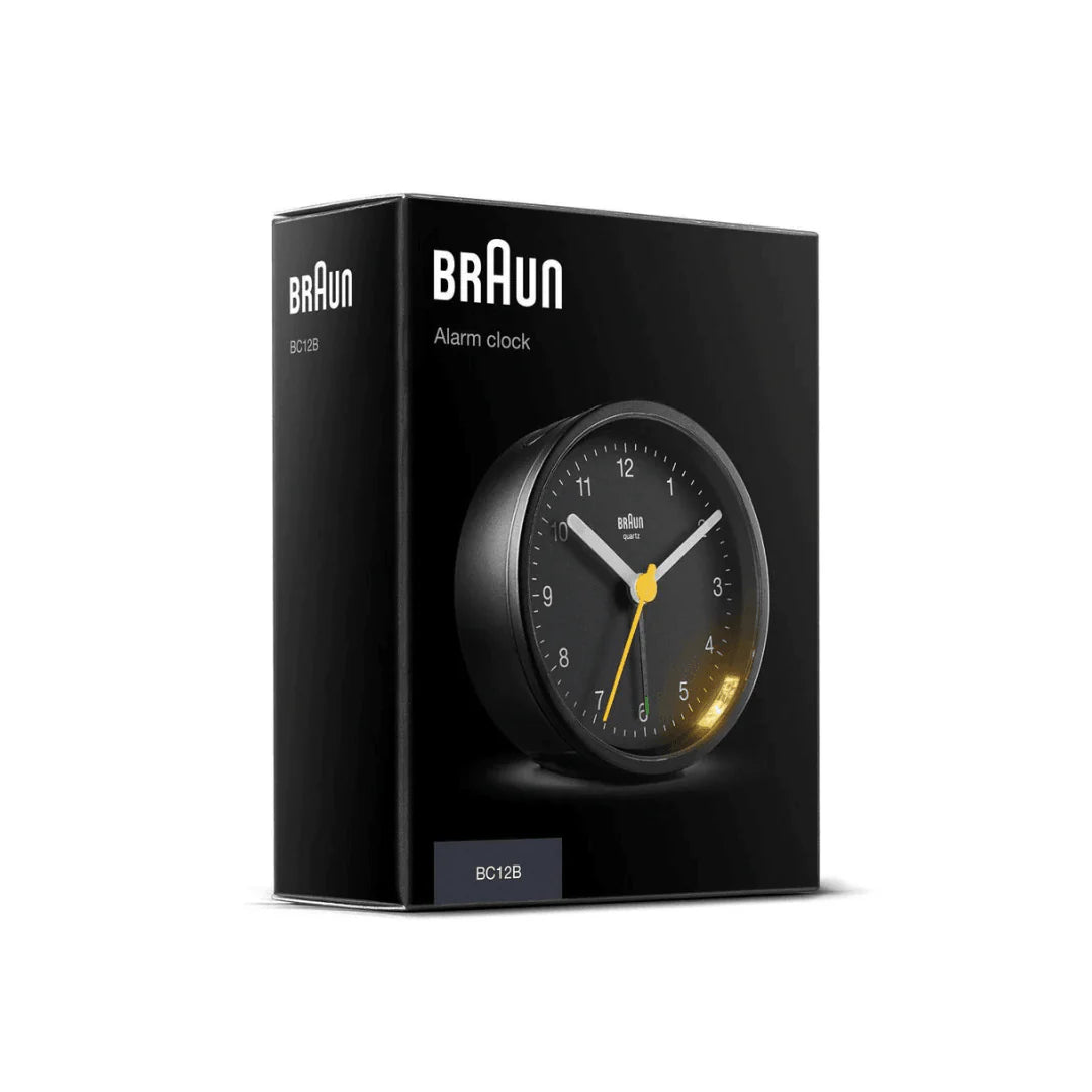 Braun BC12 Classic Alarm Clock - Black