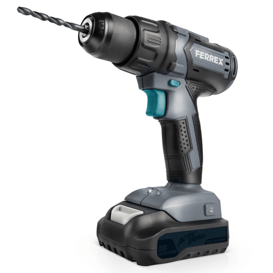 Ferrex Cordless 20V Drill With Battery and Charger