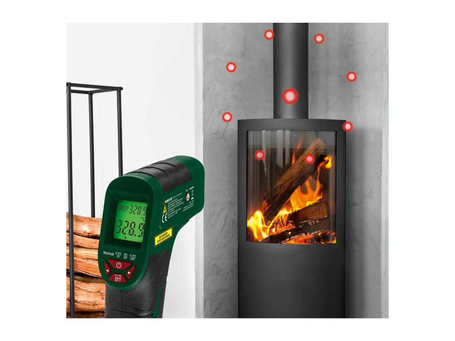 Parkside Digital Laser Infrared Thermometer Temperature Gun