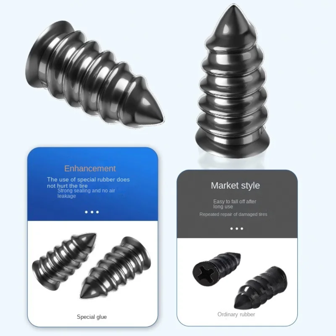 20pcs Tires Puncture Fixing Rubber Screws